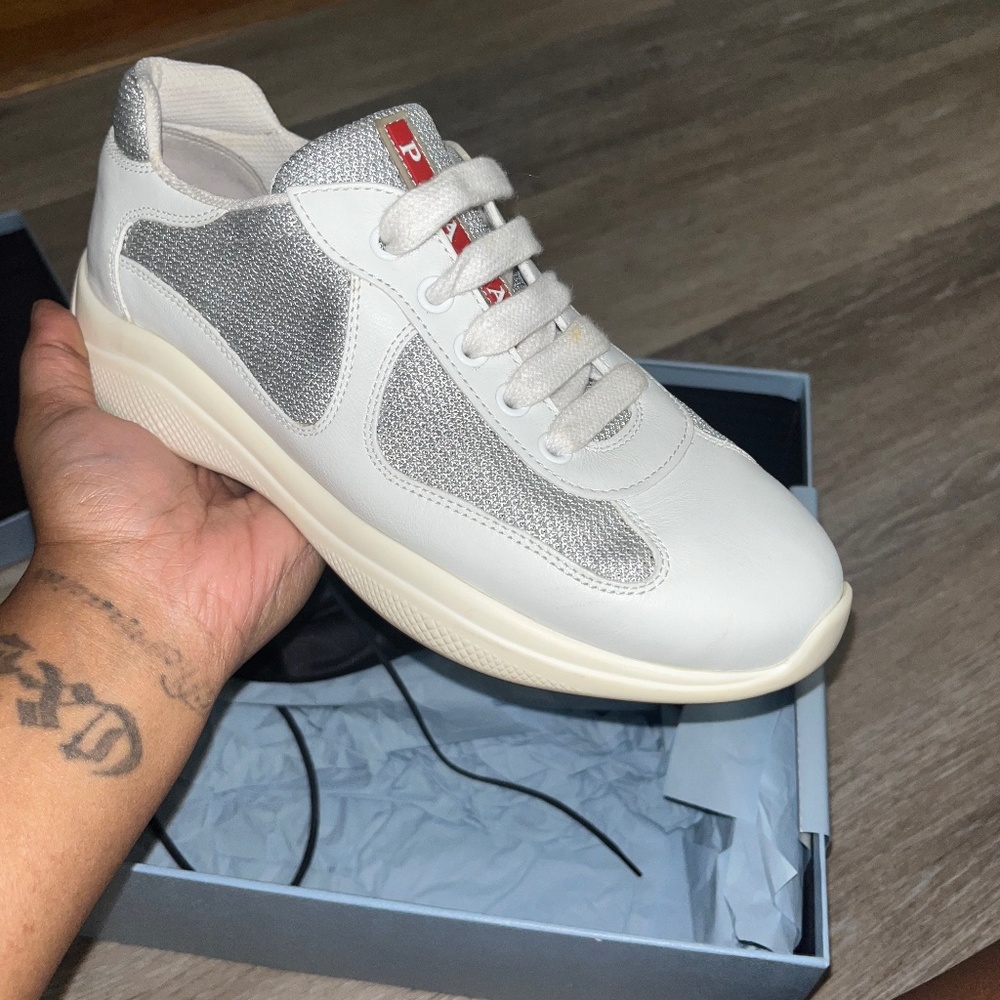 White Prada Sneakers